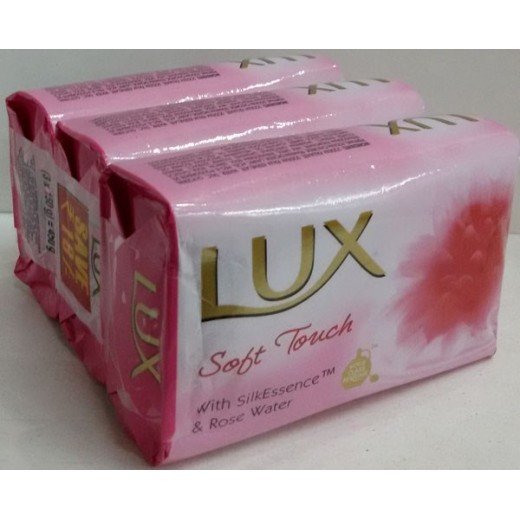 Lux Bathing Soap - Soft Touch Carton ( Pack of 3 )