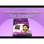 Vcare Shampoo hair color Black for Moustache & Beard -5ml Each (Pack of 5)