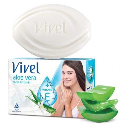 Vivel Bathing Soap - Aloe Vera,  Pack of 3 - 100 Gms