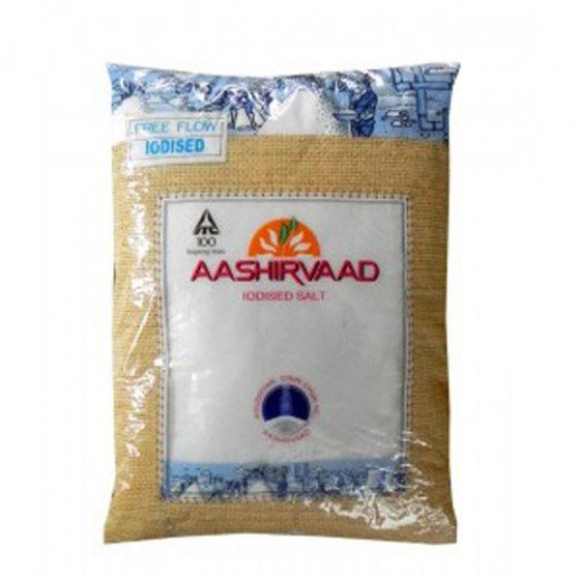 Aashirvaad Salt (Aashirvaad Uppu) - Iodised - 1 kg