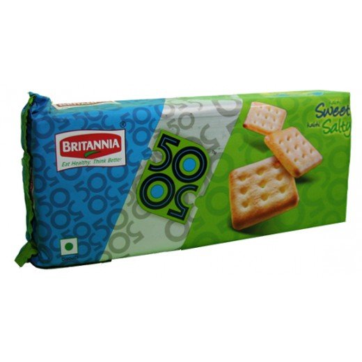 Britannia 50-50 Sweety Salty Biscuit - 80 Gms