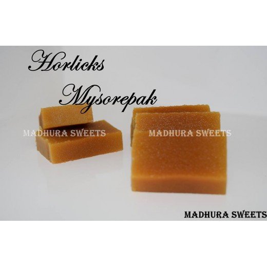 Madhura Sweets - Horlicks Mysorepak ( Ghee mysore pak)