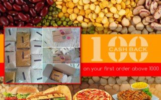 Rs 100 cashback on your first order above 1000
