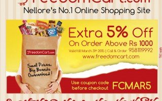 Extra 5% Off on order above 1000