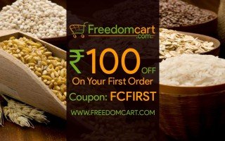 Use FCFIRST to get Rs.100 off on your first order above Rs.1000 at www.Freedomcart.com
