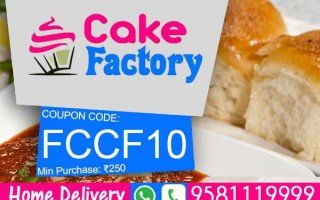 Order your favourite food items in Cake Factory from Freedomcart.com