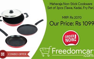 Now Up To 50% Off - Maharaja Non-Stick Cookware Set (3 pcs set)
